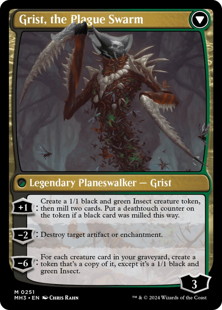 Image of Grist, Voracious Larva // Grist, the Plague Swarm [Modern Horizons 3]