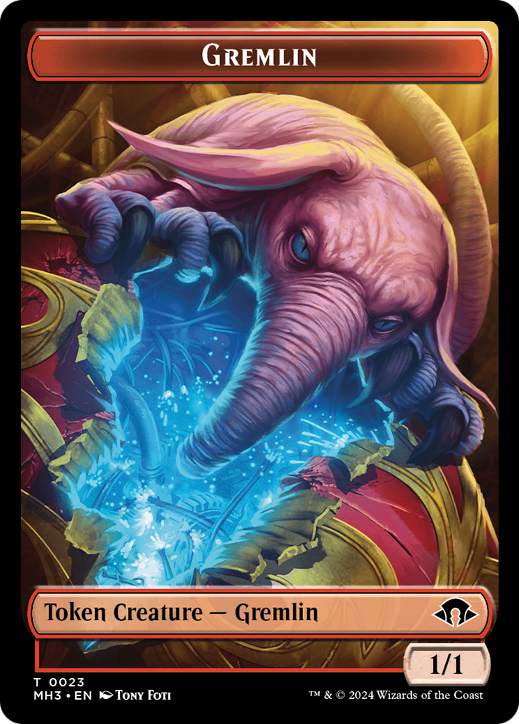Image of Gremlin // Energy Reserve Double-Sided Token [Modern Horizons 3 Tokens]