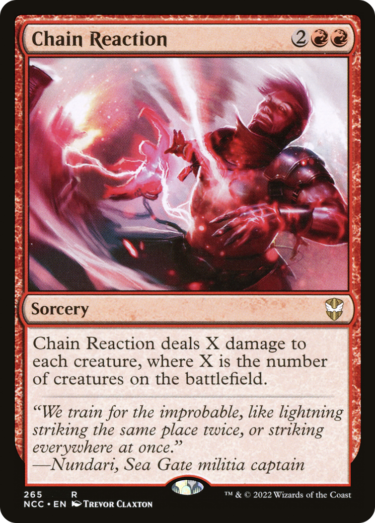 Image of Chain Reaction [Streets of New Capenna Commander]
