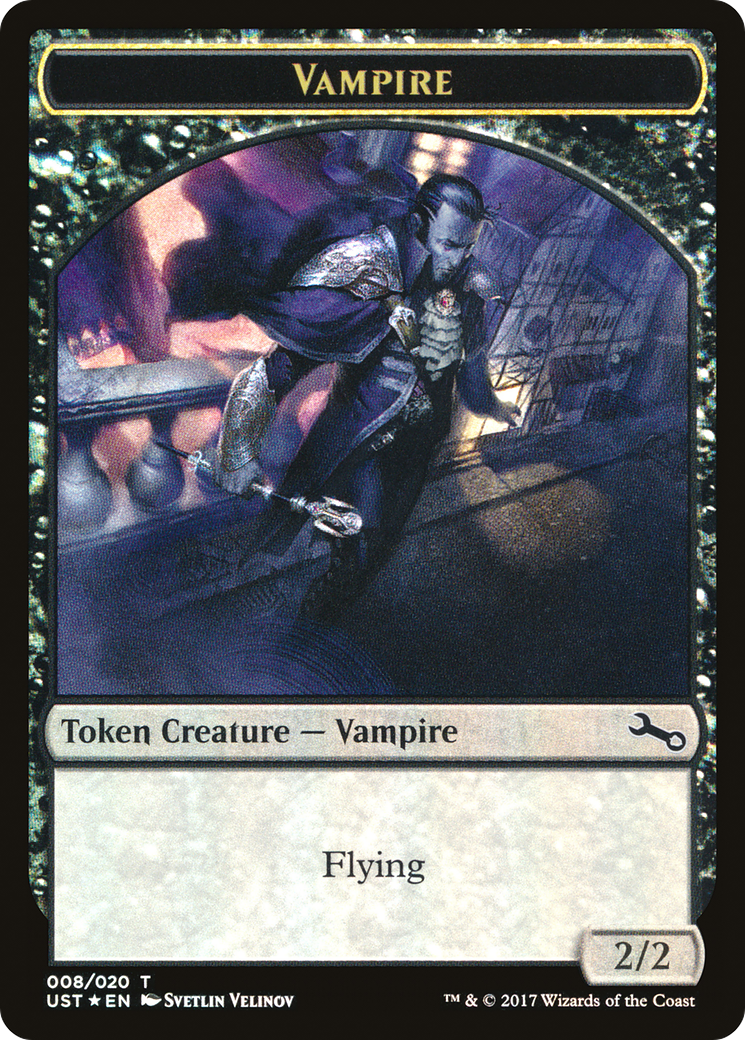 Image of Vampire // Vampire Double-Sided Token [Unstable Tokens]