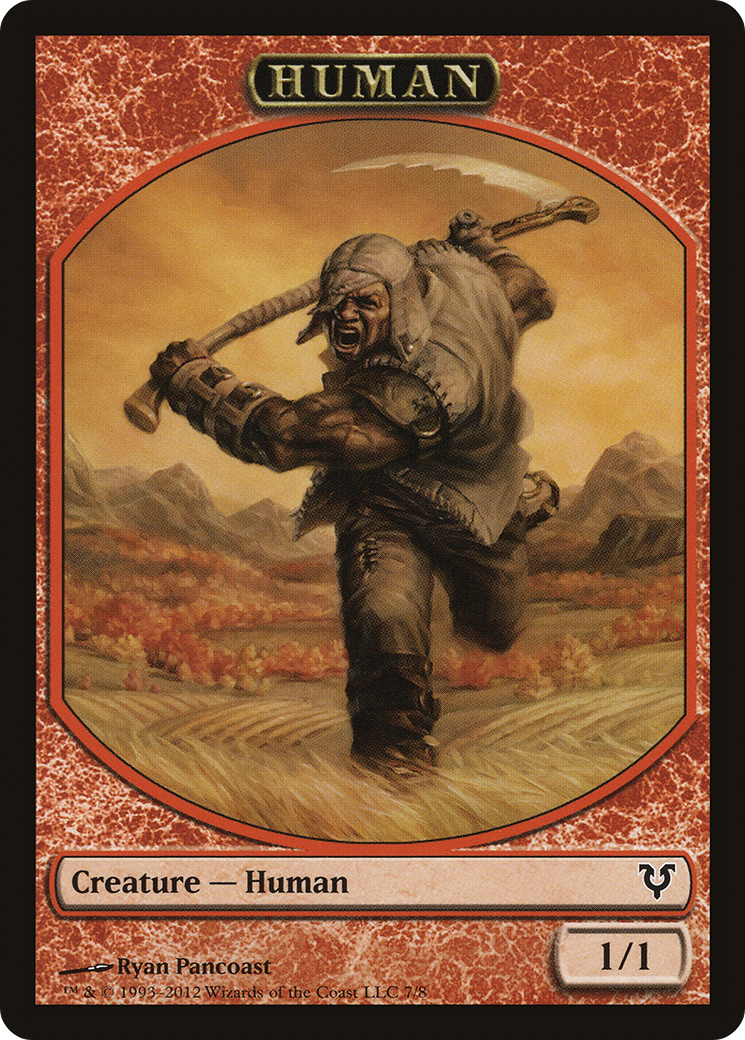 Image of Human Token (7/8) [Avacyn Restored Tokens]