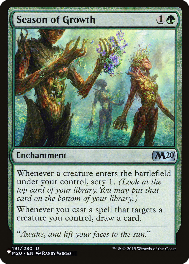 Image of Season of Growth [The List]
