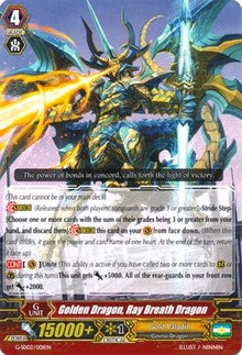 Image of Golden Dragon, Ray Breath Dragon (G-SD02/001EN) [G-Start Deck 2: Knight of the Sun]