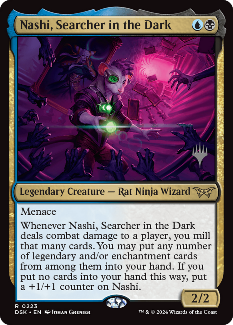 Image of Nashi, Searcher in the Dark (Promo Pack) [Duskmourn: House of Horror Promos]