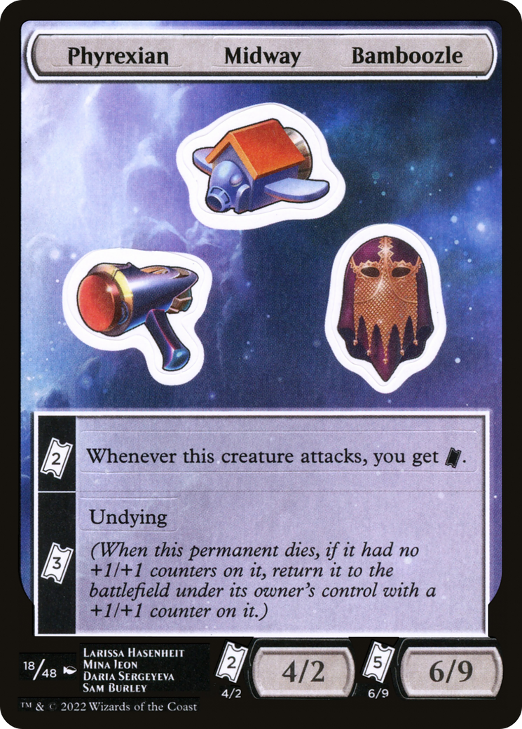 Image of Phyrexian Midway Bamboozle [Unfinity Stickers]