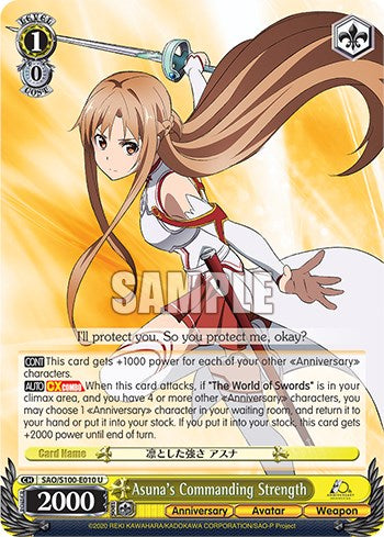 Image of Asuna's Commanding Strength [Sword Art Online Animation 10th Anniversary]