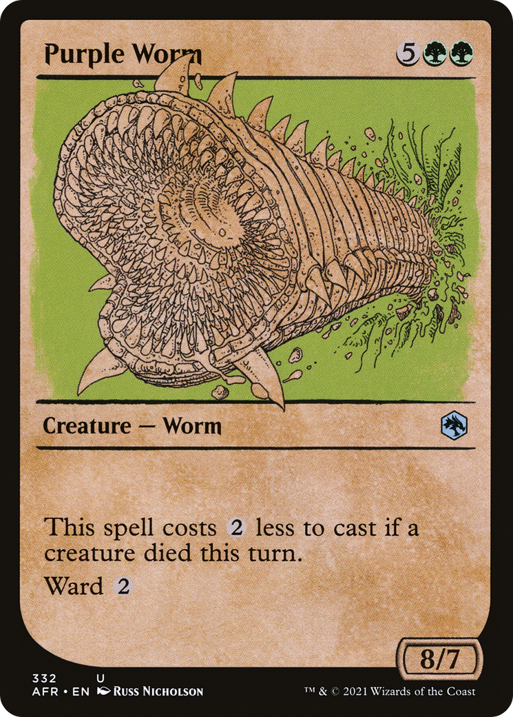 Image of Purple Worm (Showcase) [Dungeons & Dragons: Adventures in the Forgotten Realms]