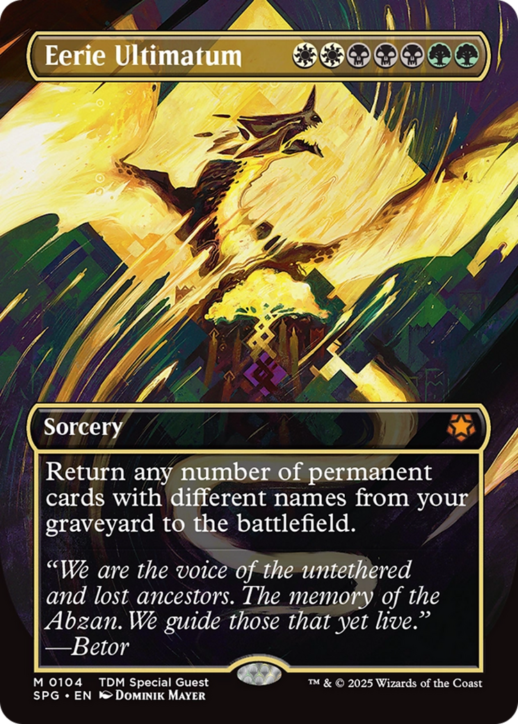 Image of Eerie Ultimatum (Borderless) [Tarkir: Dragonstorm Special Guests]