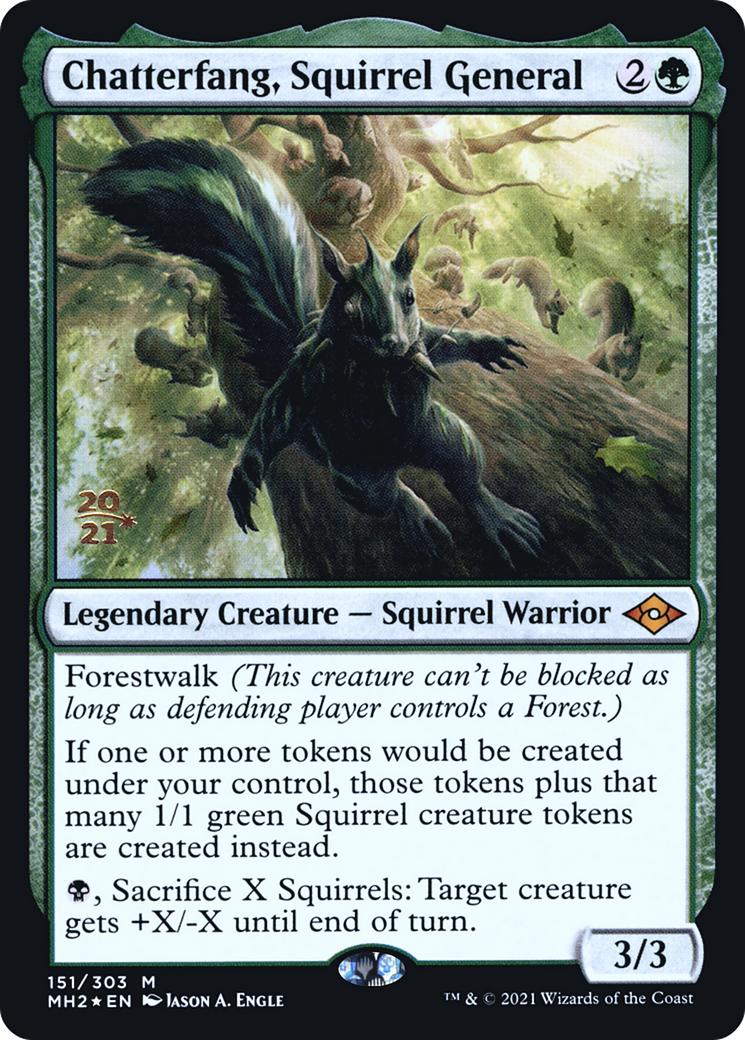 Image of Chatterfang, Squirrel General [Modern Horizons 2 Prerelease Promos]