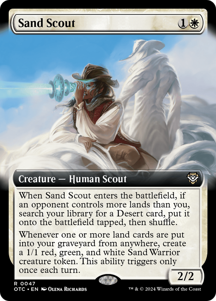 Image of Sand Scout (Extended Art) [Outlaws of Thunder Junction Commander]
