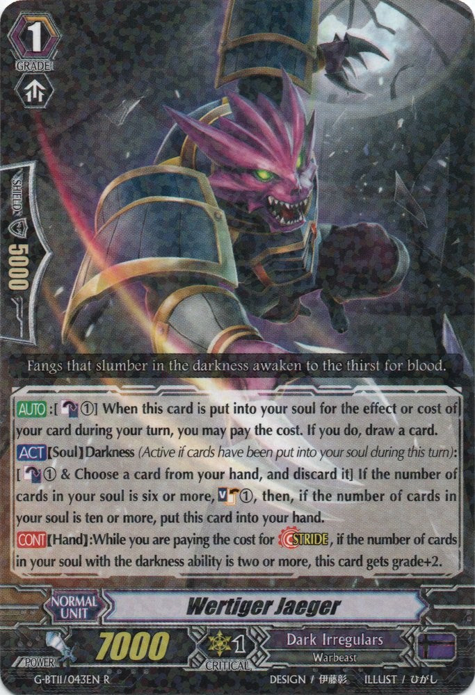 Image of Wertiger Jaeger (G-BT11/043EN) [Demonic Advent]