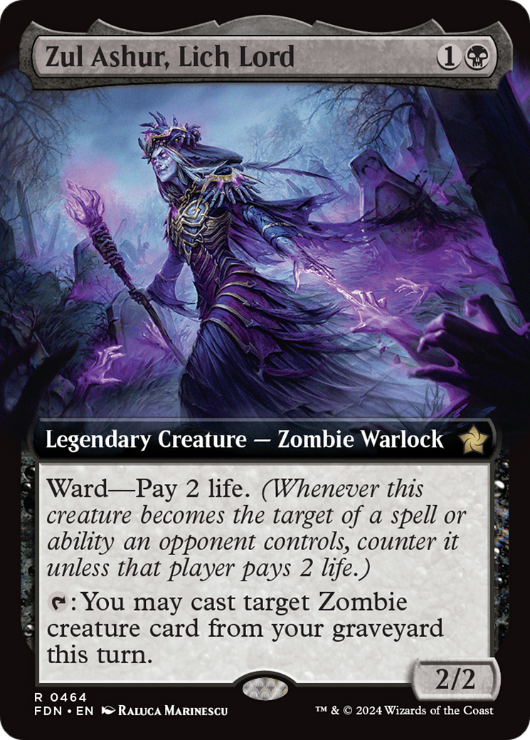 Image of Zul Ashur, Lich Lord (Extended Art) [Foundations]