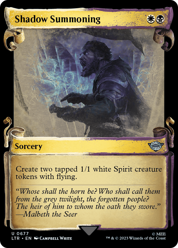 Image of Shadow Summoning [The Lord of the Rings: Tales of Middle-Earth Showcase Scrolls]