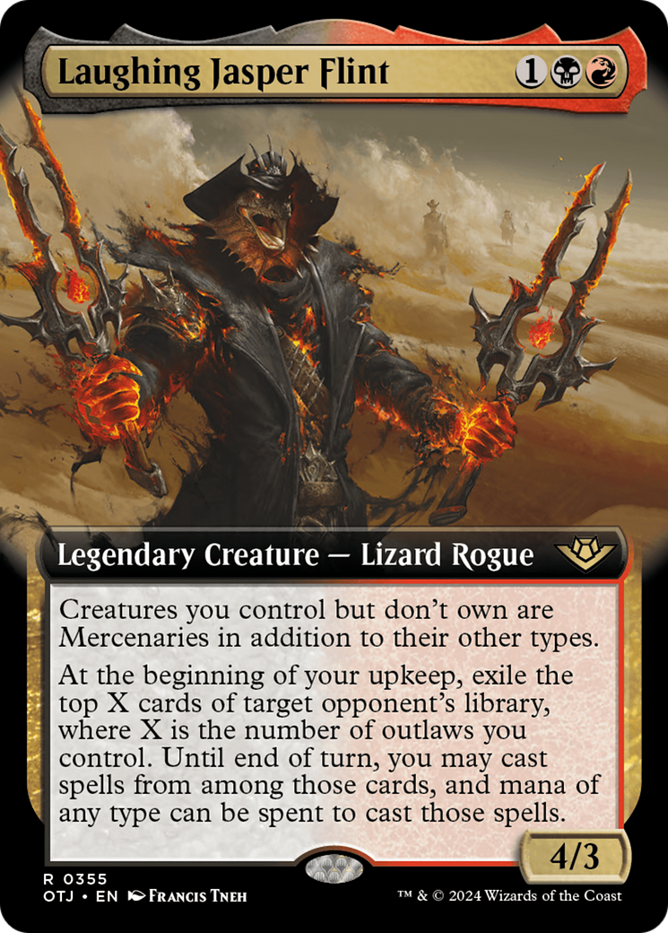 Image of Laughing Jasper Flint (Extended Art) [Outlaws of Thunder Junction]