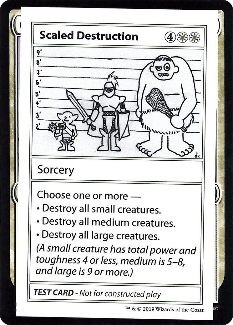 Image of Scaled Destruction (2021 Edition) [Mystery Booster Playtest Cards]