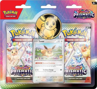 Prismatic Evolutions 2-Pack Blister - Eevee (Scarlet and Violet 8.5) (PRE-ORDER) (February 21st, 2025)