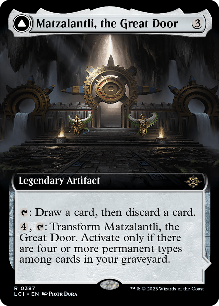 Image of Matzalantli, the Great Door // The Core (Extended Art) [The Lost Caverns of Ixalan]