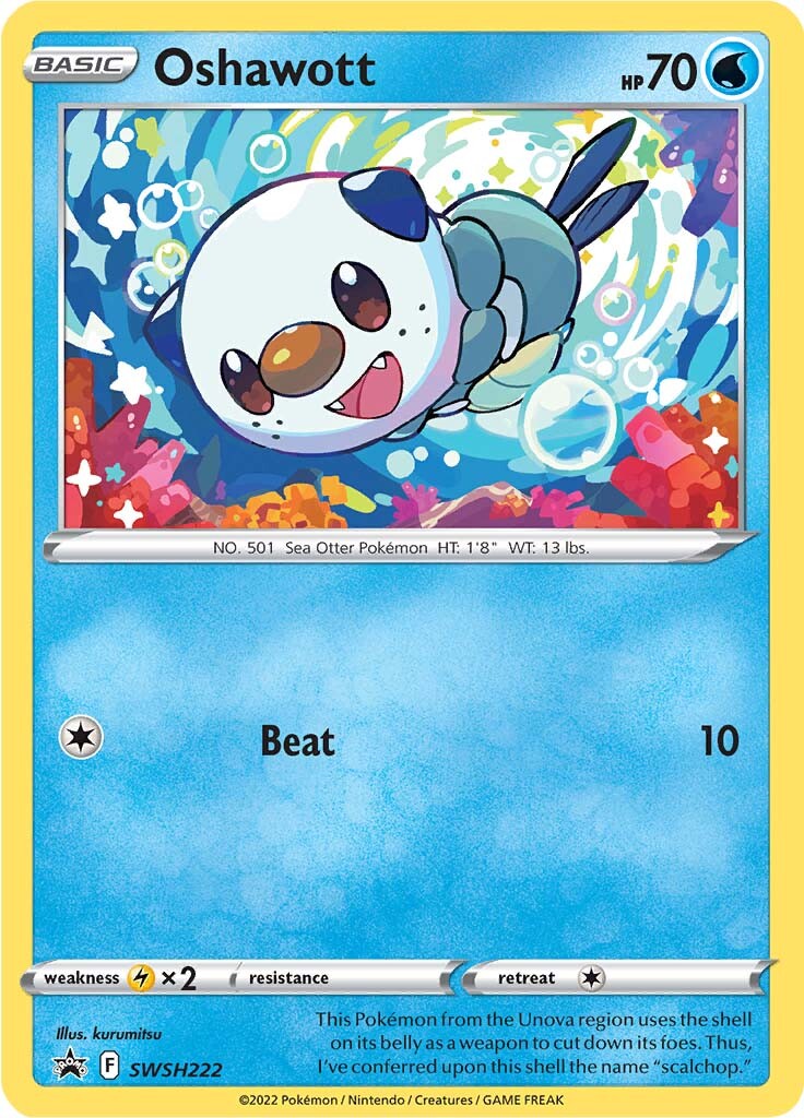 Image of Oshawott (SWSH222) [Sword & Shield: Black Star Promos]