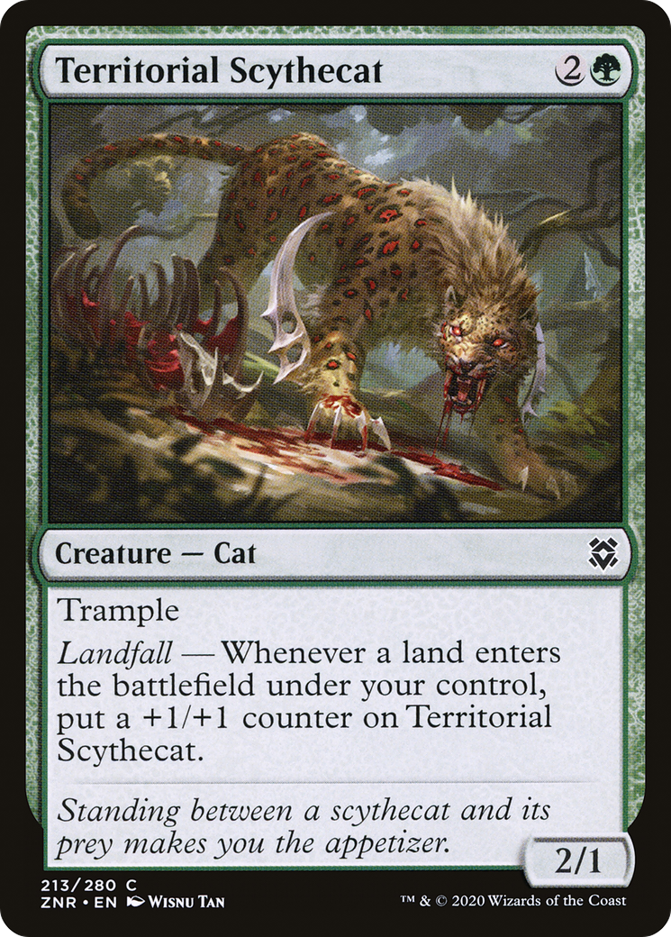 Image of Territorial Scythecat [Zendikar Rising]