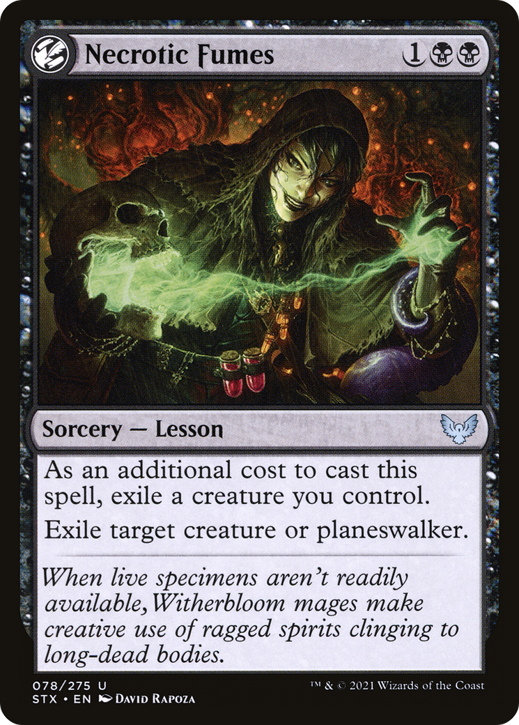 Image of Necrotic Fumes [Strixhaven: School of Mages]