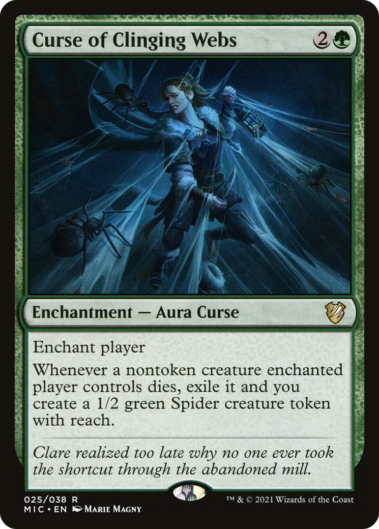 Image of Curse of Clinging Webs [Innistrad: Midnight Hunt Commander]