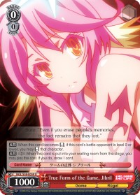 Image of True Form of the Game, Jibril (NGL/S58-E059 U) [No Game No Life]
