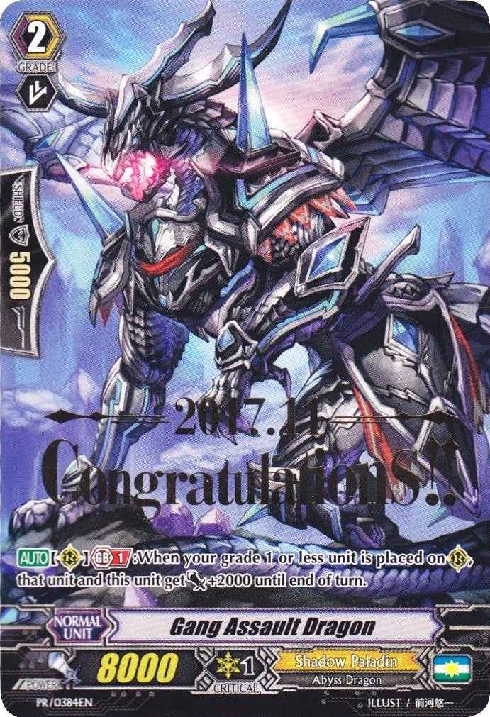 Image of Gang Assault Dragon (Hot Stamped) (PR/0384EN) [Promo Cards]
