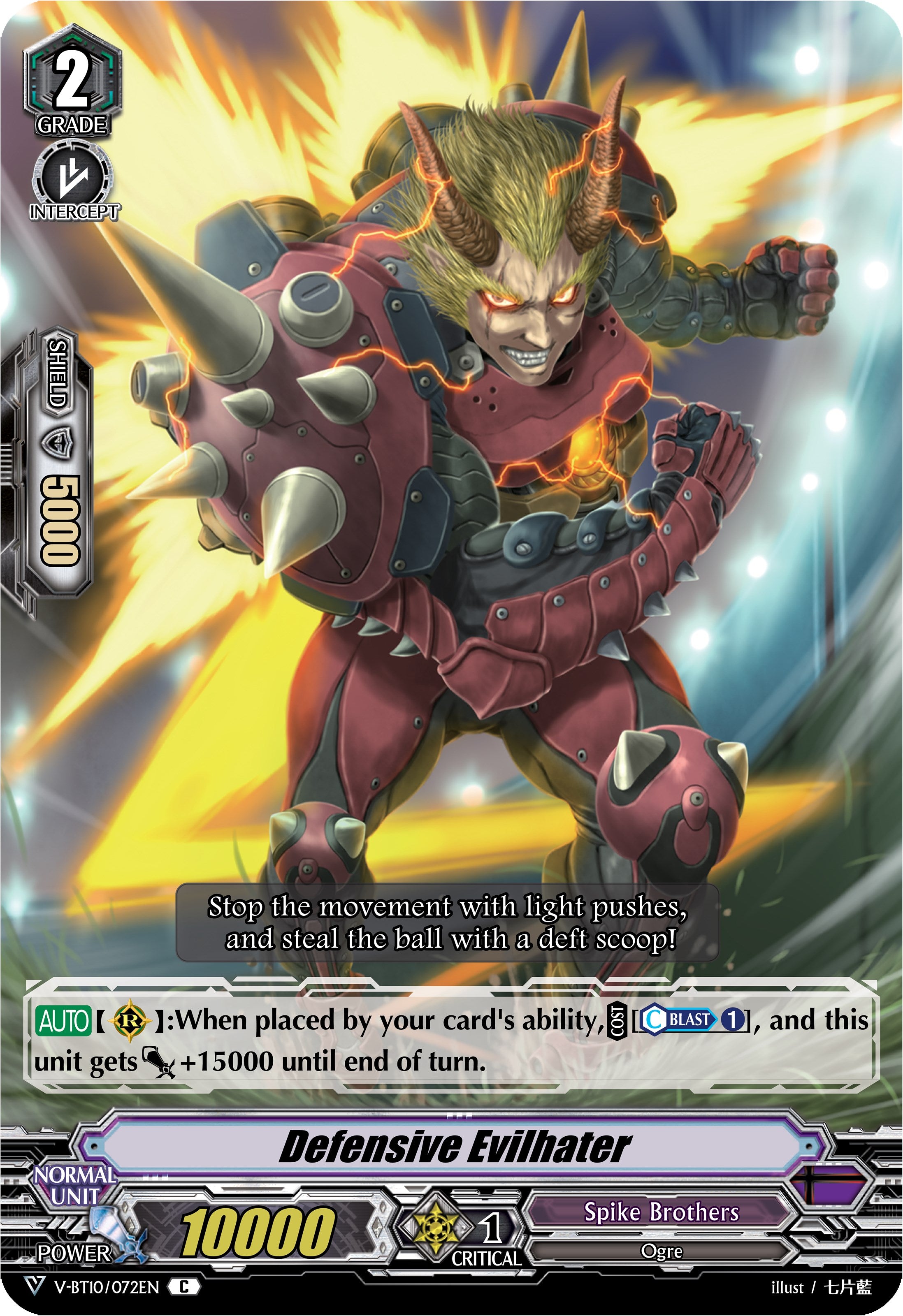 Image of Defensive Evilhater (V-BT10/072EN) [Phantom Dragon Aeon]