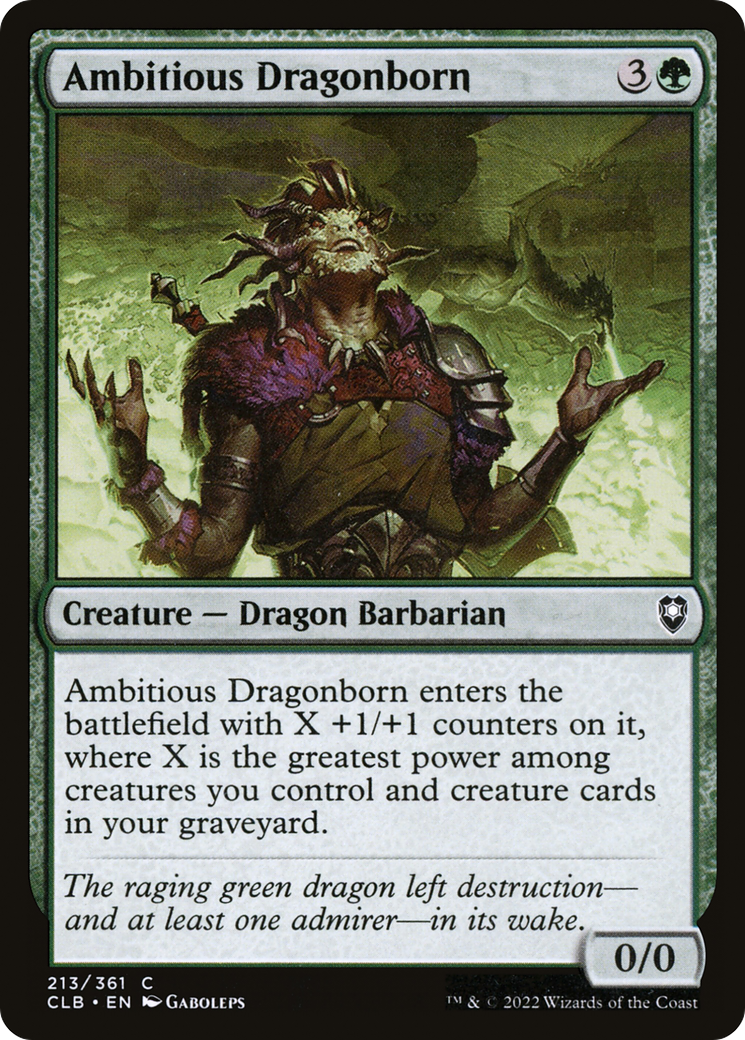 Image of Ambitious Dragonborn [Commander Legends: Battle for Baldur's Gate]