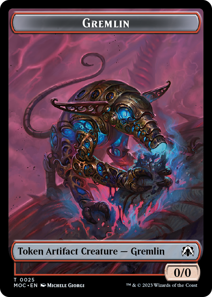 Image of Treasure // Gremlin Double-Sided Token [March of the Machine Commander Tokens]