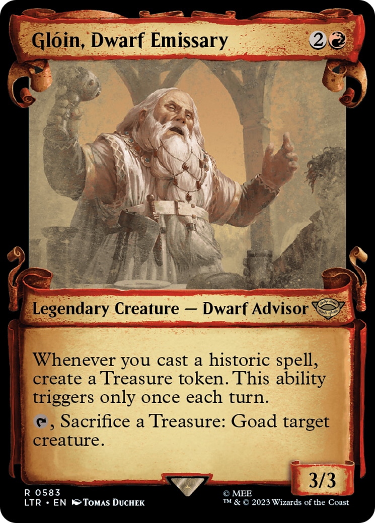Image of Gloin, Dwarf Emissary [The Lord of the Rings: Tales of Middle-Earth Showcase Scrolls]