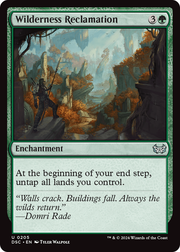 Image of Wilderness Reclamation [Duskmourn: House of Horror Commander]