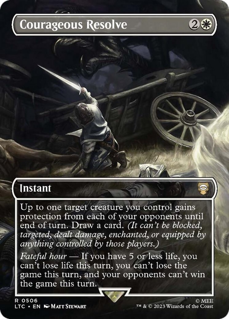 Image of Courageous Resolve (Borderless) [The Lord of the Rings: Tales of Middle-Earth Commander]