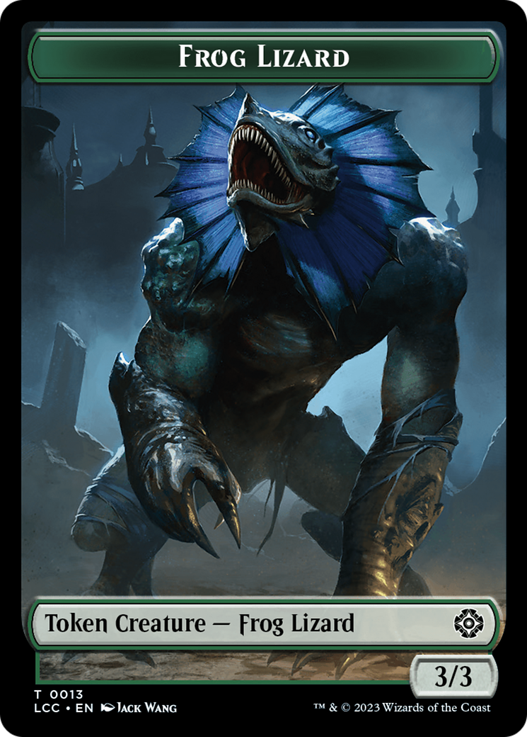 Image of Frog Lizard // Merfolk (0003) Double-Sided Token [The Lost Caverns of Ixalan Commander Tokens]
