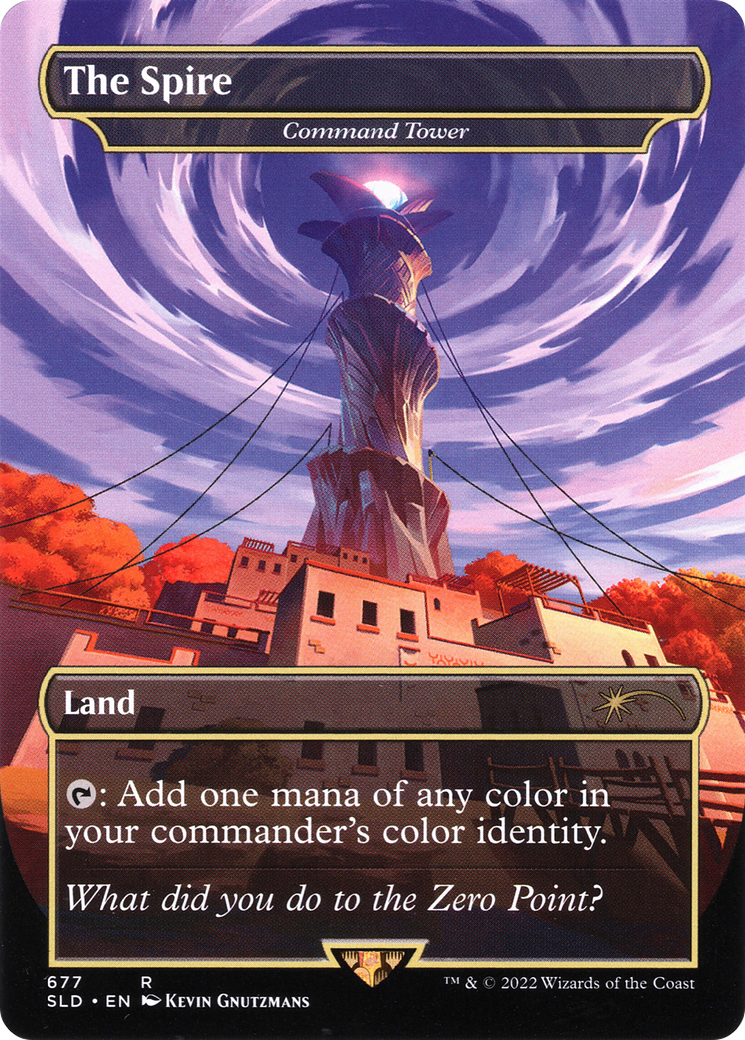 Image of Command Tower - The Spire (Borderless) [Secret Lair Drop Promos]