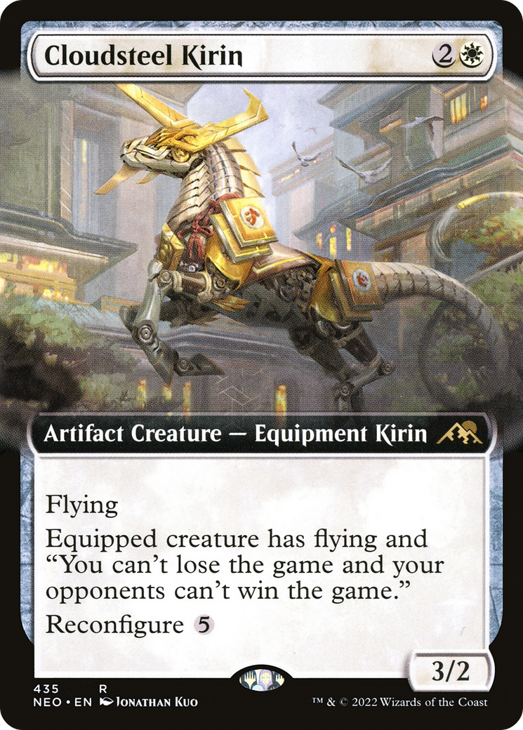 Image of Cloudsteel Kirin (Extended Art) [Kamigawa: Neon Dynasty]