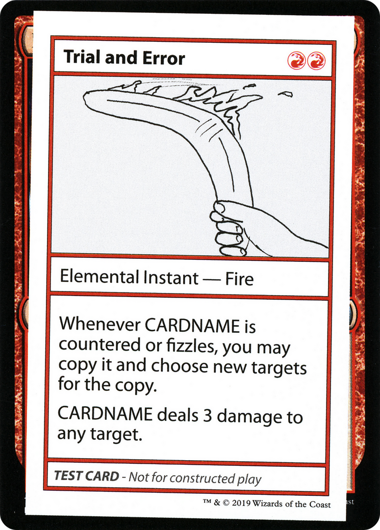 Image of Trial and Error (2021 Edition) [Mystery Booster Playtest Cards]