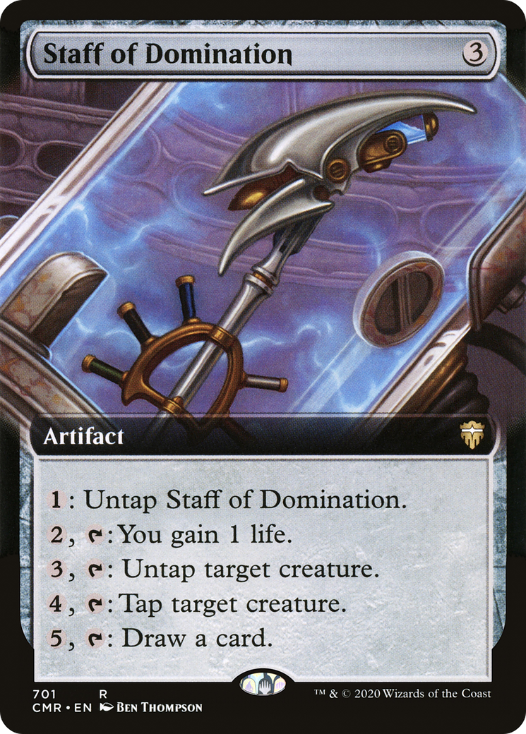 Image of Staff of Domination (Extended Art) [Commander Legends]