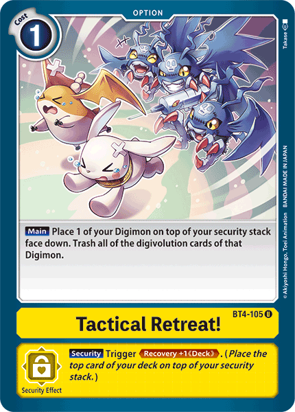 Image of Tactical Retreat! [BT4-105] [Great Legend]