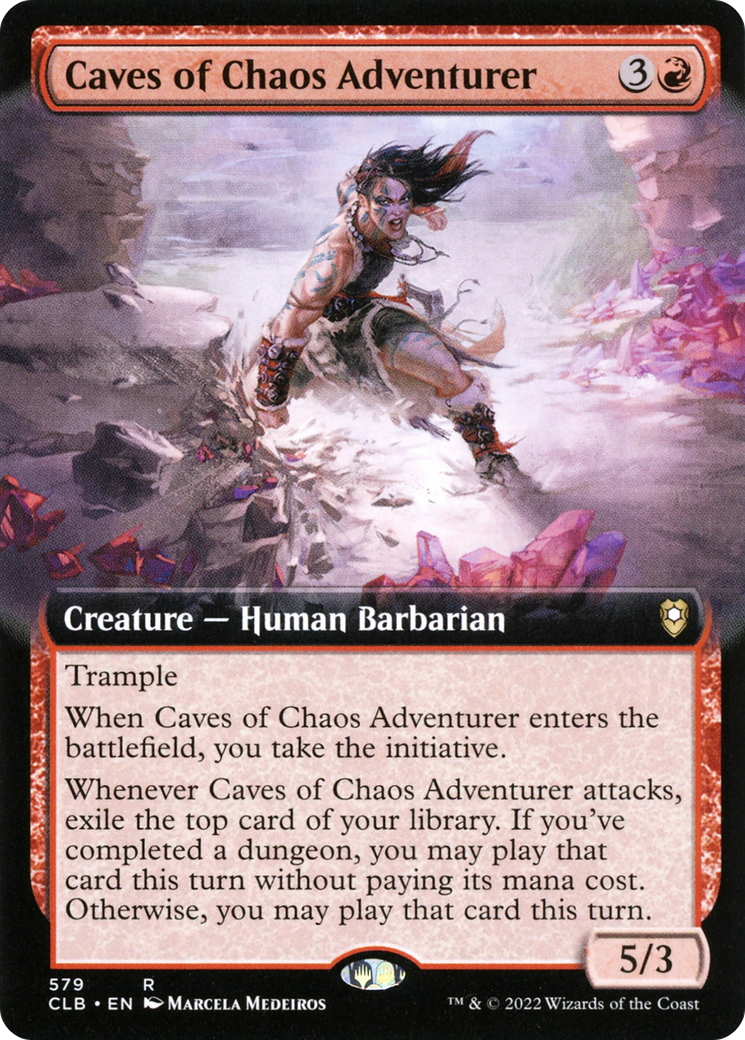 Image of Caves of Chaos Adventurer (Extended Art) [Commander Legends: Battle for Baldur's Gate]