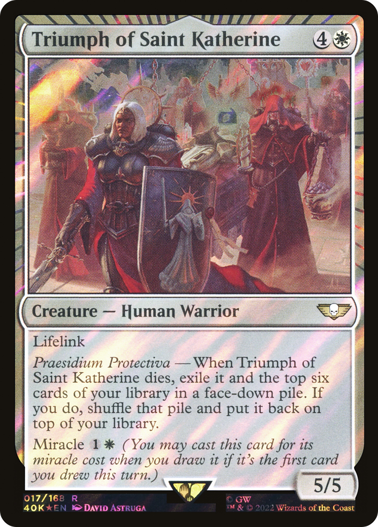 Image of Triumph of Saint Katherine (Surge Foil) [Warhammer 40,000]