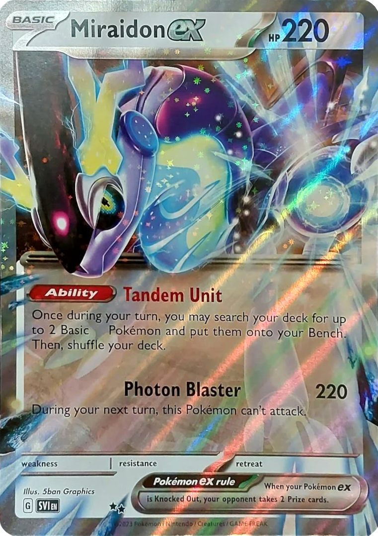 Image of Miraidon ex (Unnumbered) (Jumbo Card) [Scarlet & Violet: Base Set]
