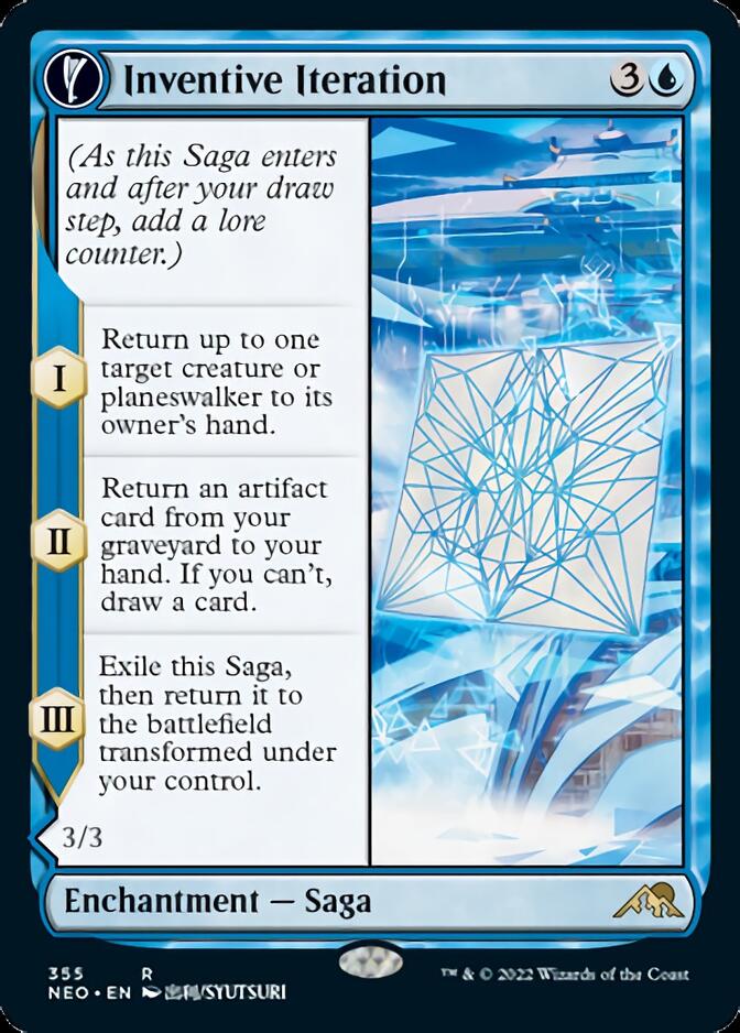 Image of Inventive Iteration // Living Breakthrough (Showcase Soft Glow) [Kamigawa: Neon Dynasty]