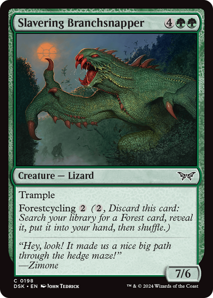 Image of Slavering Branchsnapper [Duskmourn: House of Horror]