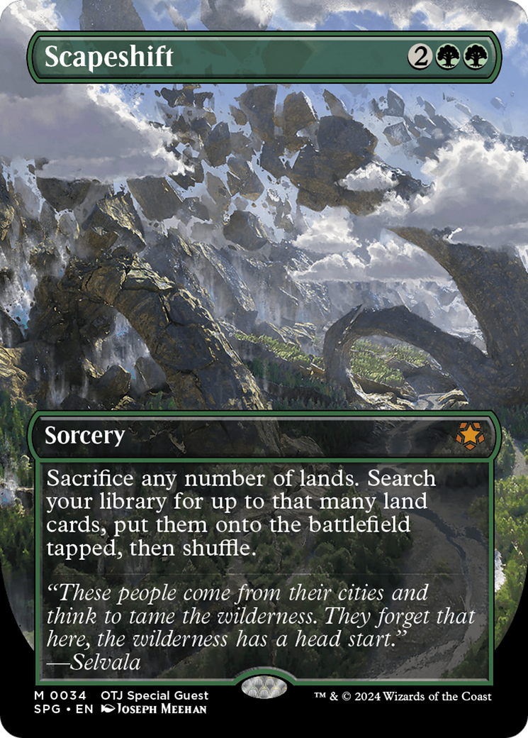 Image of Scapeshift (Borderless) [Outlaws of Thunder Junction Special Guests]