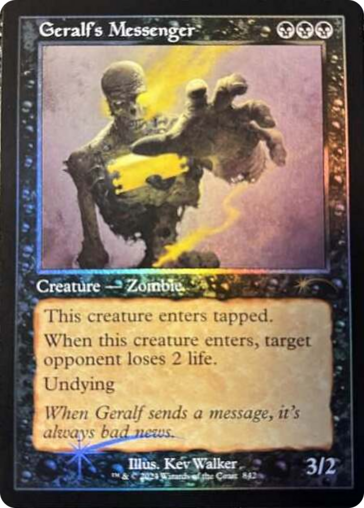 Image of Geralf's Messenger (842) (Retro Frame) [Secret Lair Drop Series]