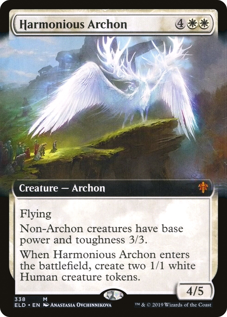 Image of Harmonious Archon (Extended Art) [Throne of Eldraine]