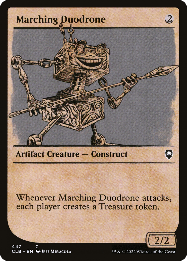 Image of Marching Duodrone (Showcase) [Commander Legends: Battle for Baldur's Gate]
