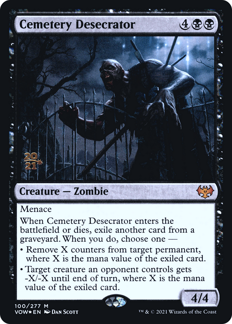 Image of Cemetery Desecrator [Innistrad: Crimson Vow Prerelease Promos]