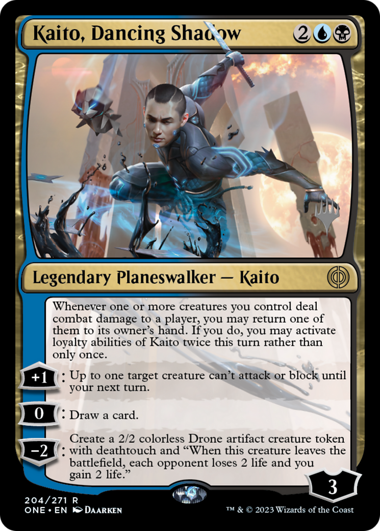 Image of Kaito, Dancing Shadow (Promo Pack) [Phyrexia: All Will Be One Promos]